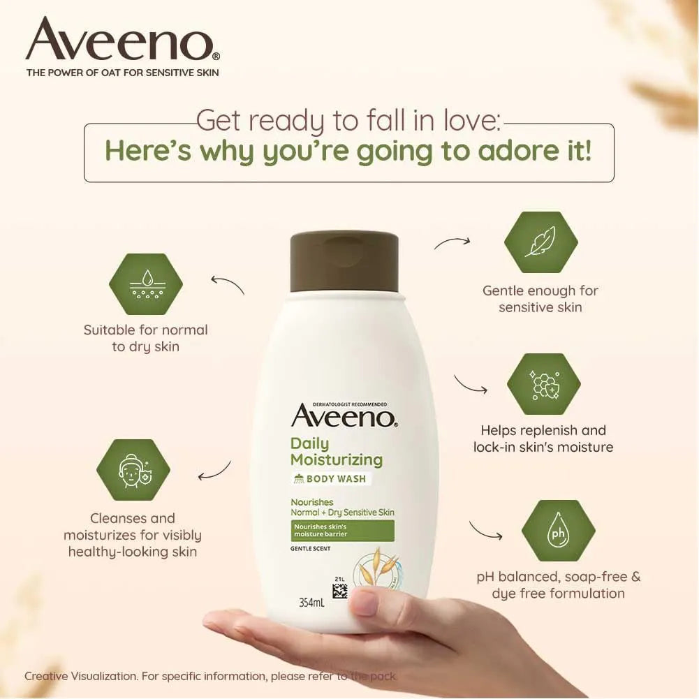 Aveeno Daily Moisturizing Body Wash, 354ml