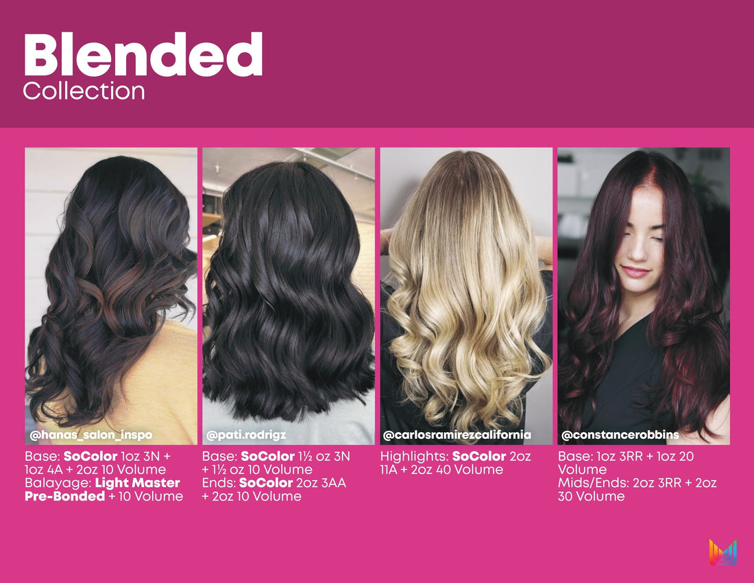 Before and after using Matrix SoColor hair dye