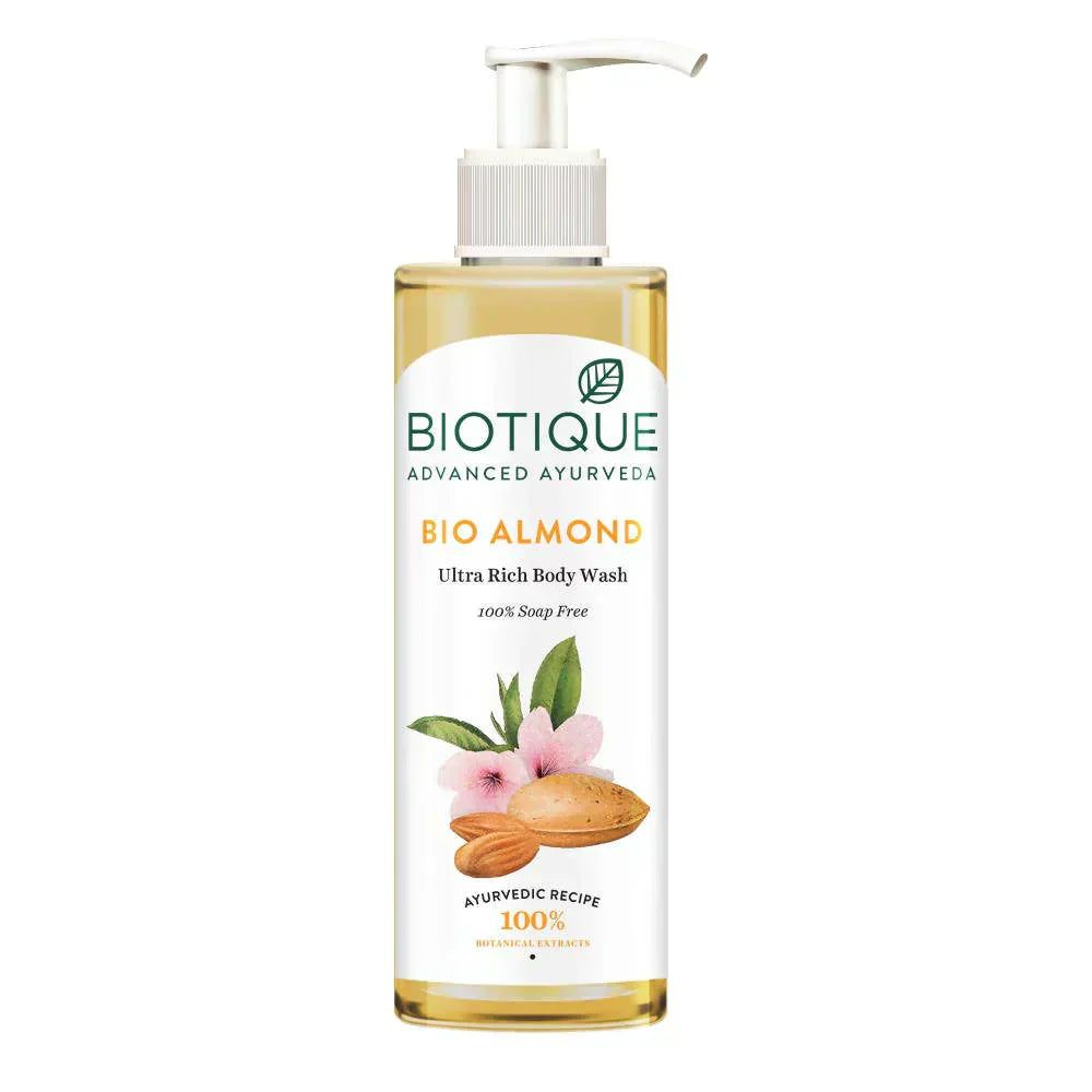Biotique Almond Ultra Rich Body Wash 200ml - House of Ateeq