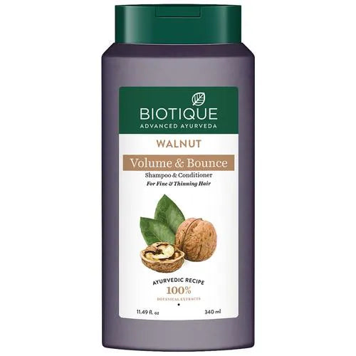 Biotique Walnut Volume & Bounce Shmp&Cnd 340ml - House of Ateeq