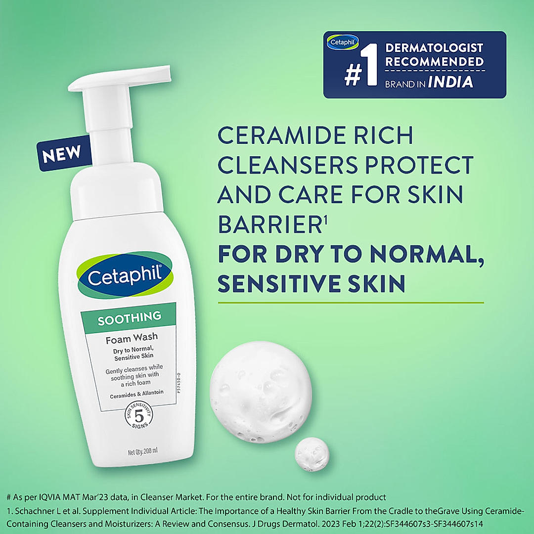Cetaphil face wash with ceramides 200ml packaging