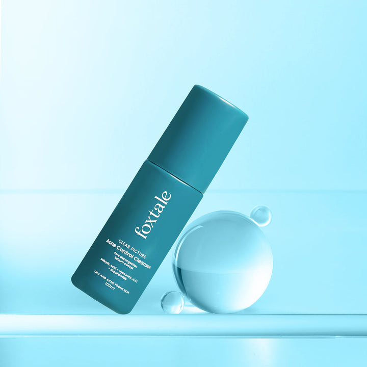 Foxtale Acne Control Cleanser With Salicylic Acid Controls Oil Production and Kills Acne-Causing Bacteria, 100ml