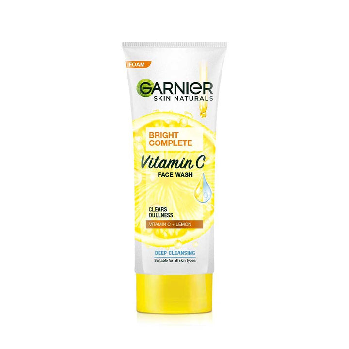 Garnier Bright Complete Vitamin C Facewash, 50g – Daily Brightening Cleanser