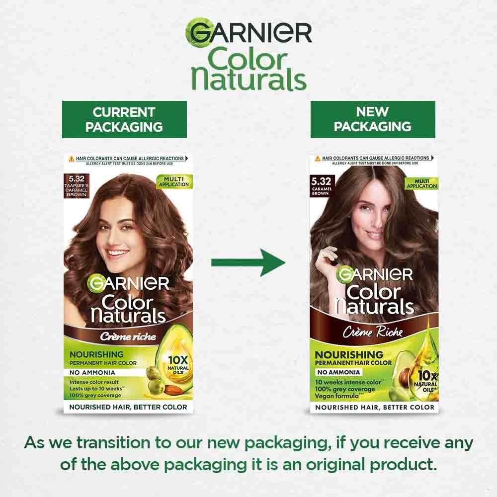 Garnier Color Cream Tube and Developer Bottle (70ml + 60g)