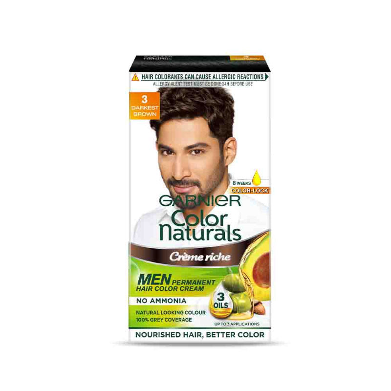 Garnier Men Hair Color Shade 3 product pack front view