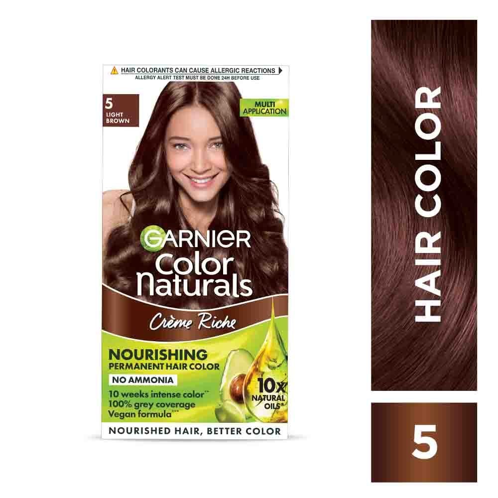 Garnier Shade 5 Light Brown Colourant and Developer Tube