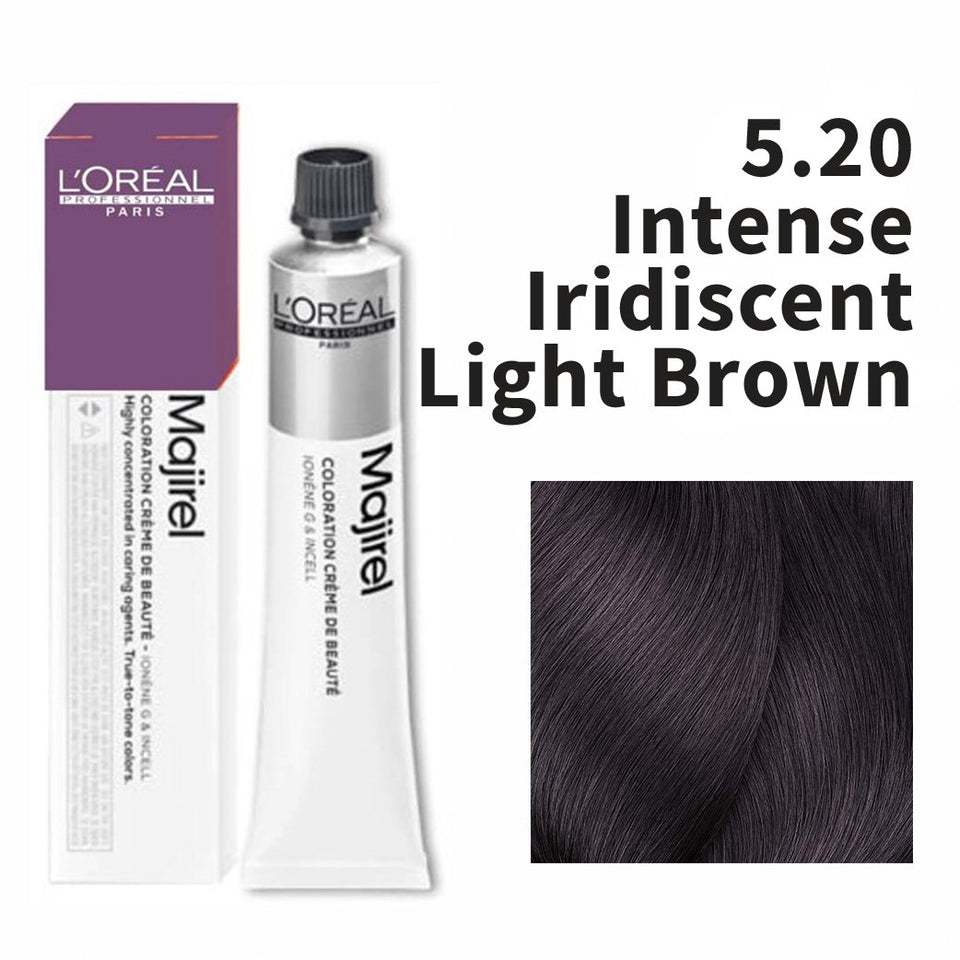 L'Oreal Professionnel Paris Majirel - 5.20 (Intense Iridescent Light Brown) 49.5 g
