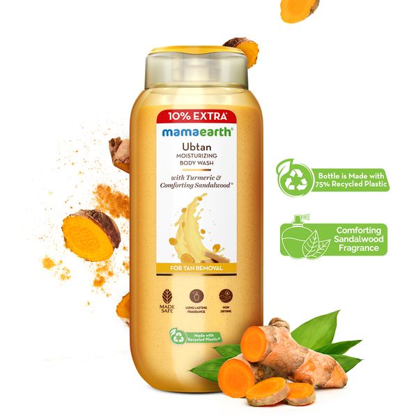 Mamaearth Ubtan Body Wash with Turmeric and Saffron
