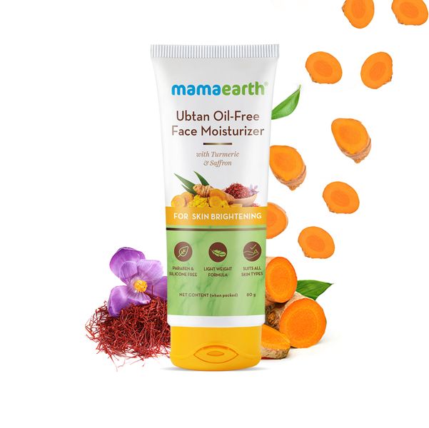 Mamaearth Ubtan Oil-Free Face Moisturizer for Skin Brightening - 80 ml1