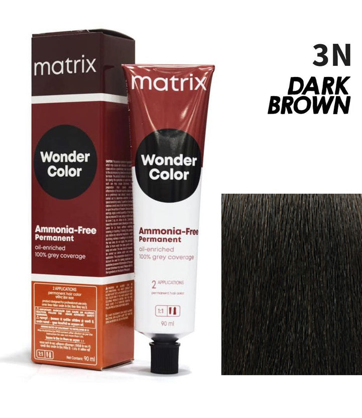 Matrix Wonder Color Ammonia Free Permanent Hair Color - 3N - Dark Brown - (90ml) - House of Ateeq