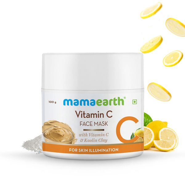 Natural Skin Brightening Face Mask with Vitamin C and Kaolin Clay