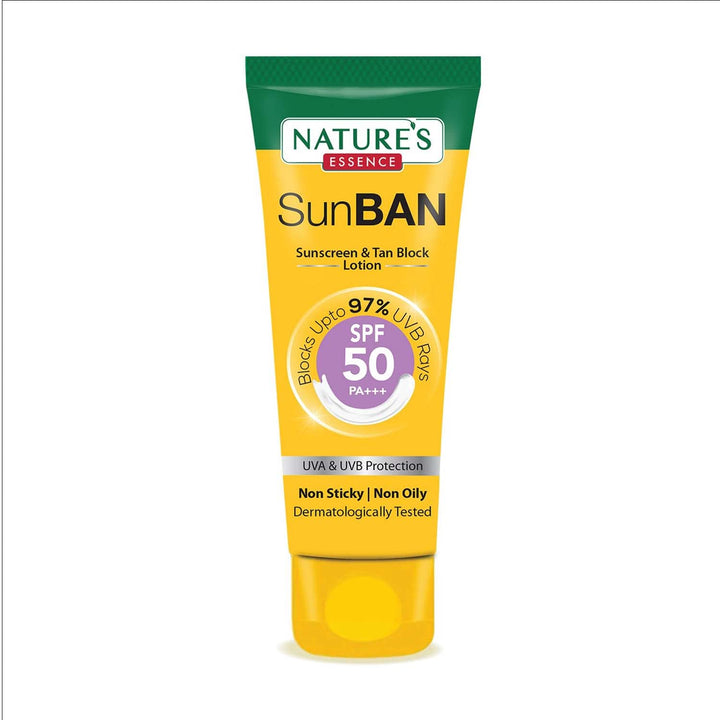 Nature's Essence Sunban Suncreen & Tan Block Lotion SPF 50 PA+++ | 60ml