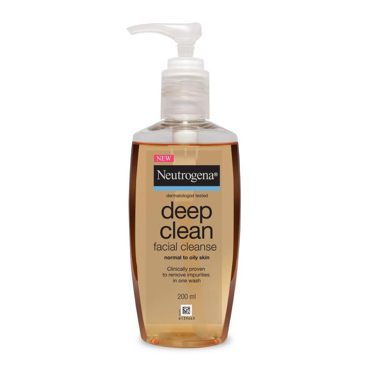 Neutrogena Deep Clean Facial Cleanser, 200ml - House of Ateeq