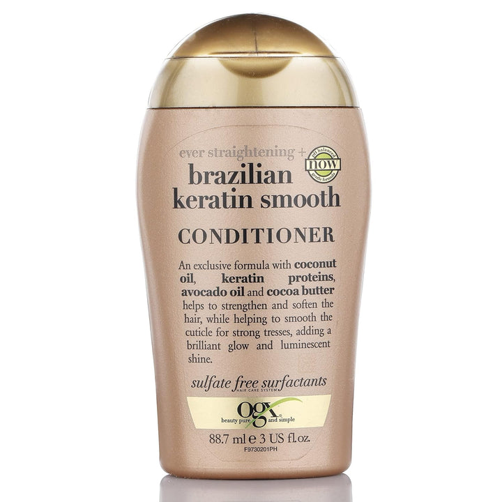 OGX Brazillian Keratin Smooth Conditioner, 88ml - House of Ateeq