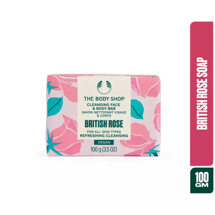 The Body Shop British Rose Soap, Vegan 100g - House of Ateeq