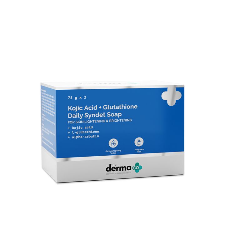 The Derma Co Kojic ACID + Glutathione Daily Syndet Soap 75g - House of Ateeq