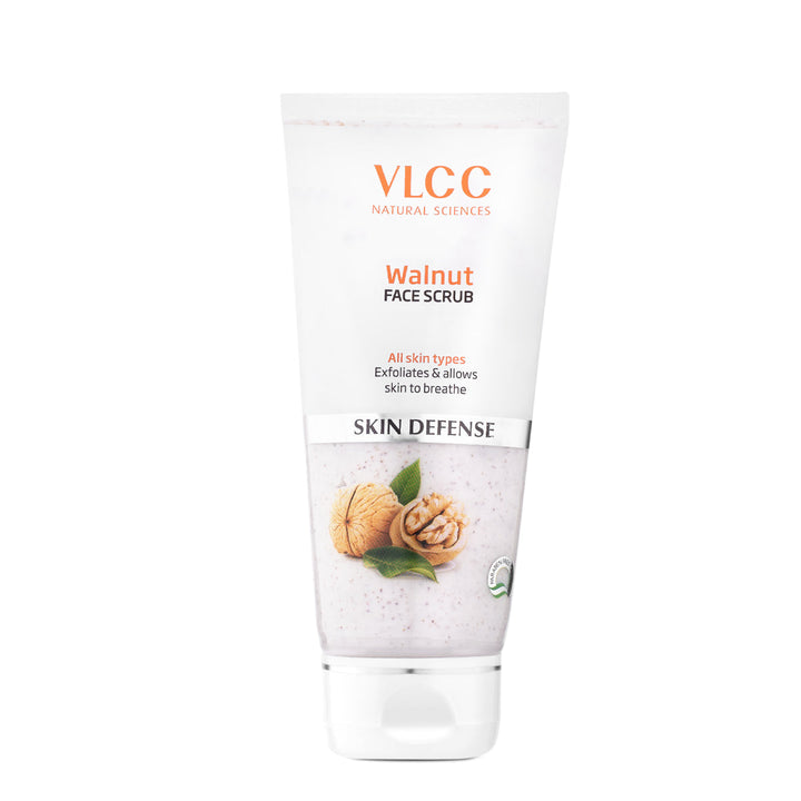 VLCC Walnut Face Scrub tube on a white background